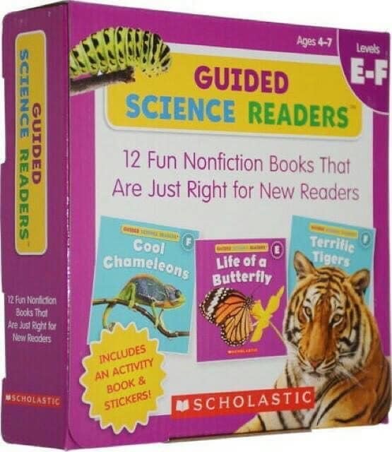 Bộ 5 hôp 81 cuốn Scholastic Guided Science Readers ABCDEF (Tặng kèm file nghe)