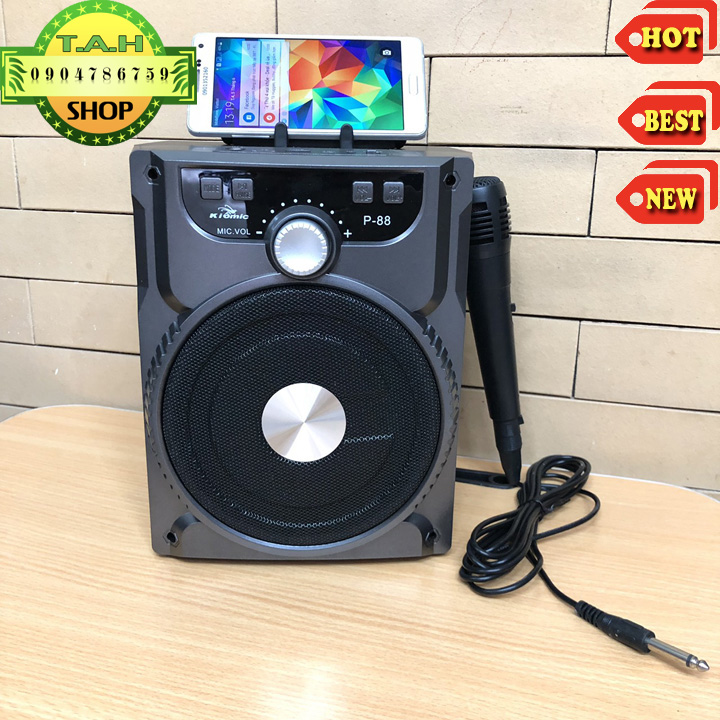 [HCM]Loa bluetooth hát karaoke mini kèm 1 micro có dây