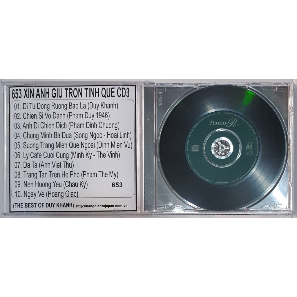 Bộ 4 CD ca sĩ Duy Khánh ( 651 - 654 )