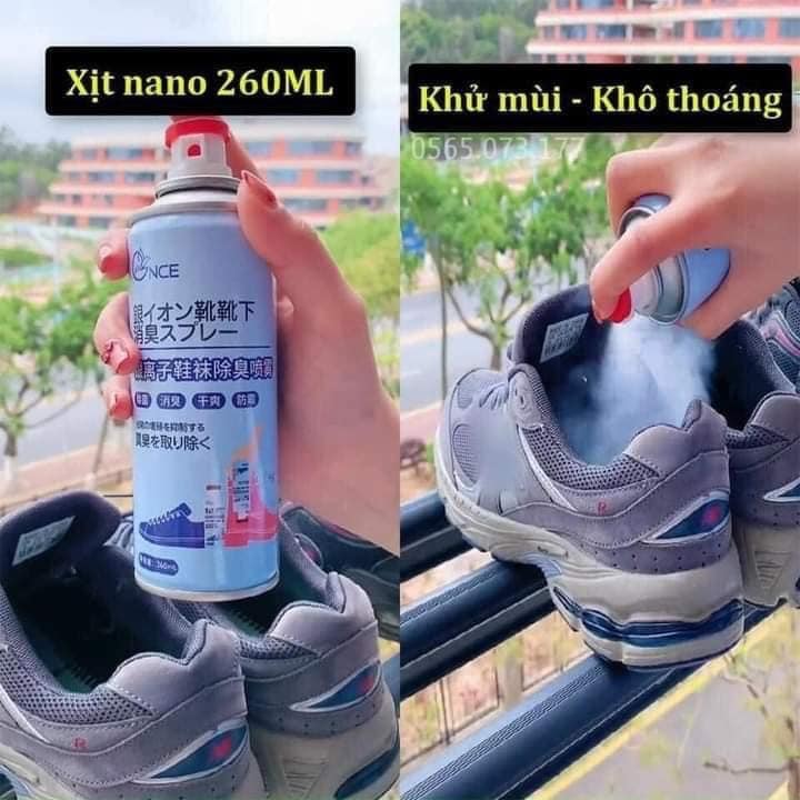 Bình xịt giày chống hôi chân nce 260ml chính hãng - 12121