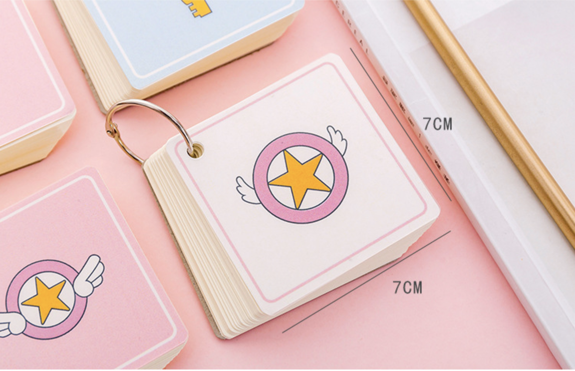 FlashCard - Giấy note - kèm móc tiện dụng