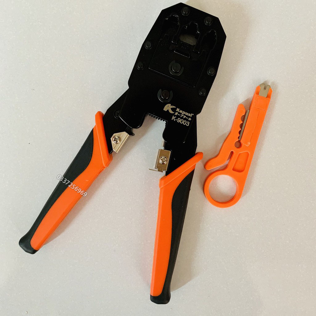 Kìm bấm mạng Thép Cr-V hàng nội địa Nhật cap cấp Kapusi 9003