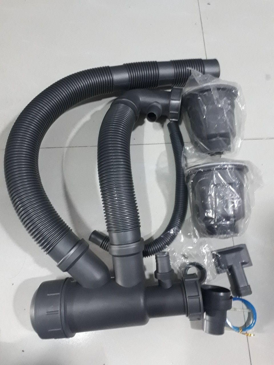[HCM]Bộ Xả Bồn Rửa Chén Đôi 2 Hộc – Xi Phông Xả Chậu Rửa Chén