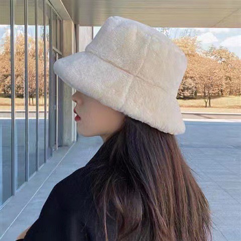 Mũ Lông Thỏ Siêu Dày Ấm Mịn Phong Cách