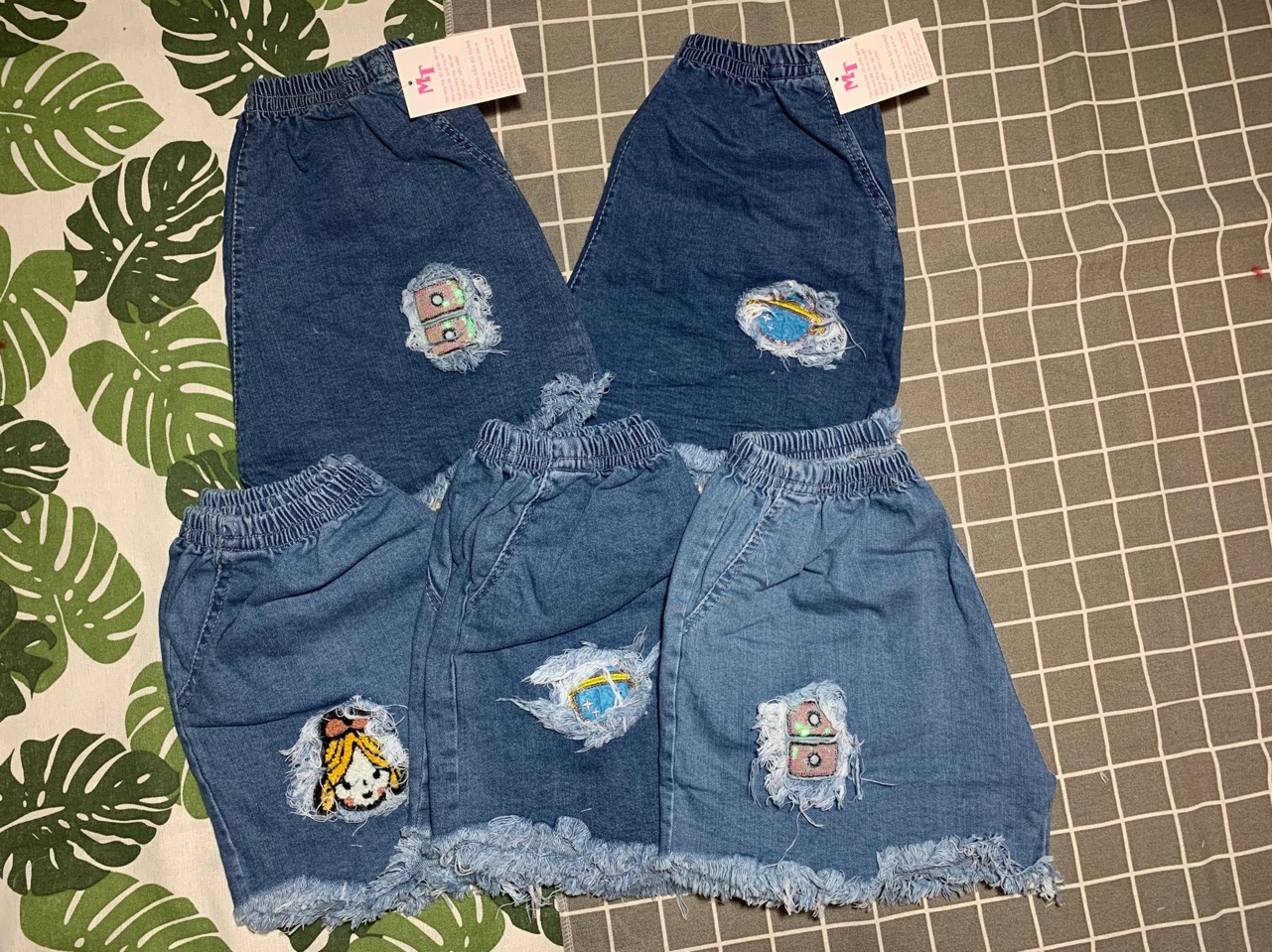 COMBO 3 QUẦN, QUẦN SHORT JEAN NỮ THỜI TRANG ( quần lưng thun )
