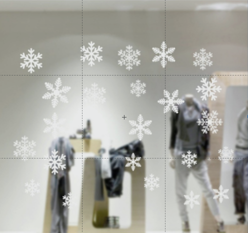 Decal trang trí Noel Hít Tĩnh Điện -Noel nhiều mẫu dễ thương