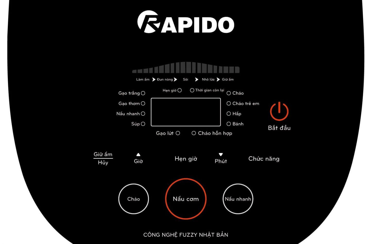 Nồi cơm điện tử Rapido RC-1.2D