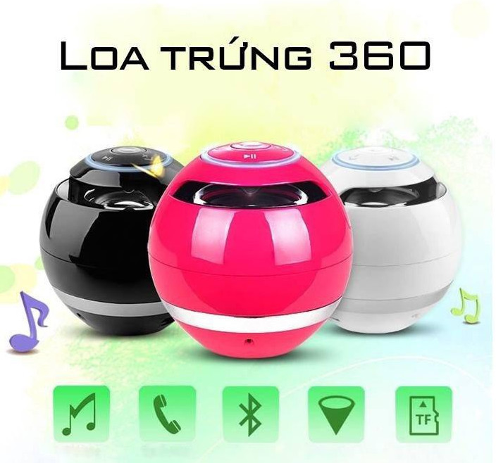 Loa Mini Bluetooth 360 + Tặng giá đỡ điện thoại 2030