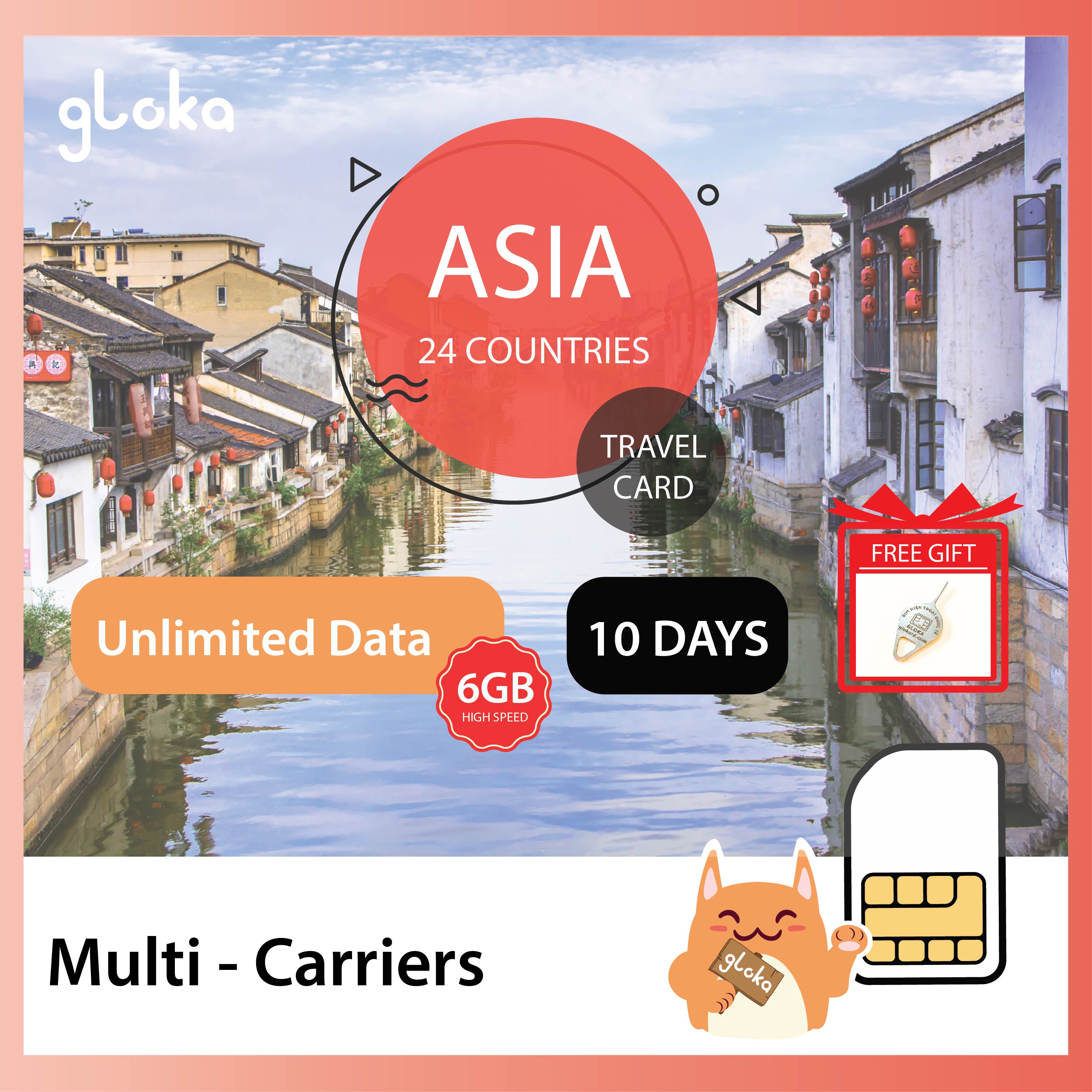 [HCM]Sim DATA 4G Du Lịch Hàn Quốc Không Giới Hạn Dung Lượng 10 Ngày