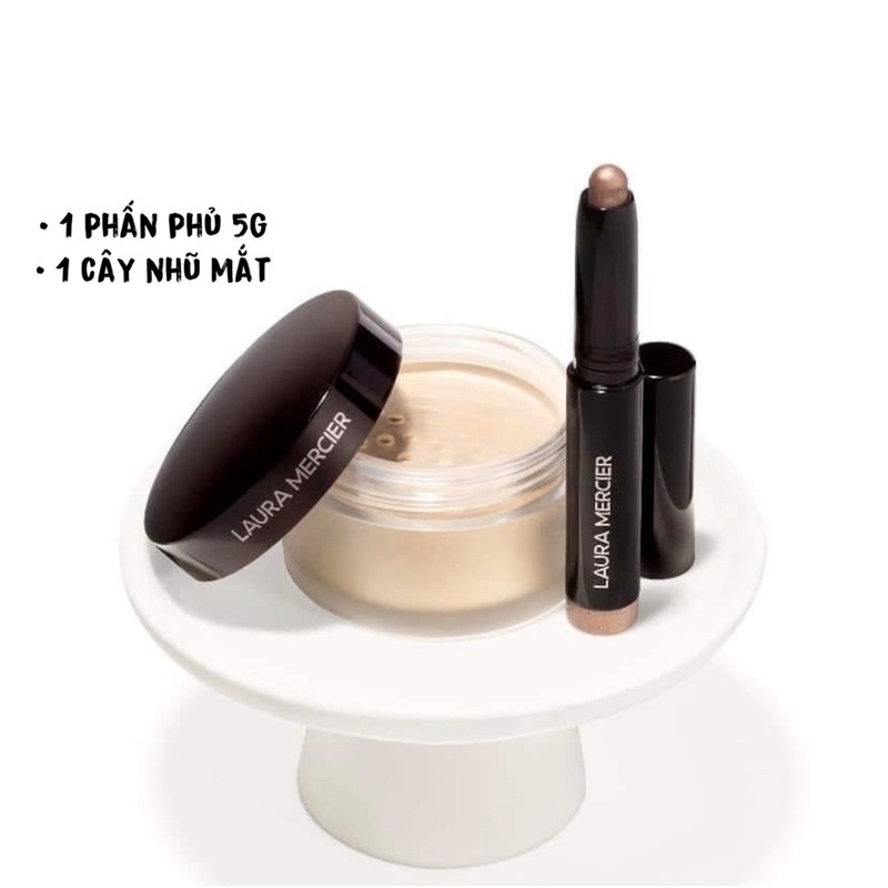 Set phấn bột Makeup Laura Mercier mini size