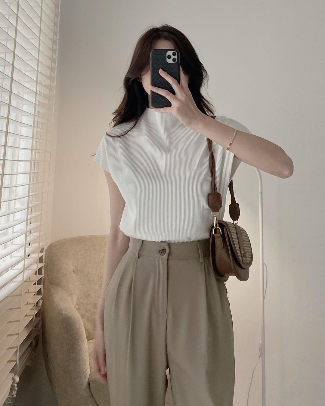 Áo ba lỗ hến cao cổ tăm lạnh siêu xinh