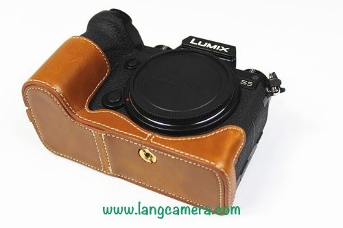Bao da Halfcase máy ảnh Lumix S5