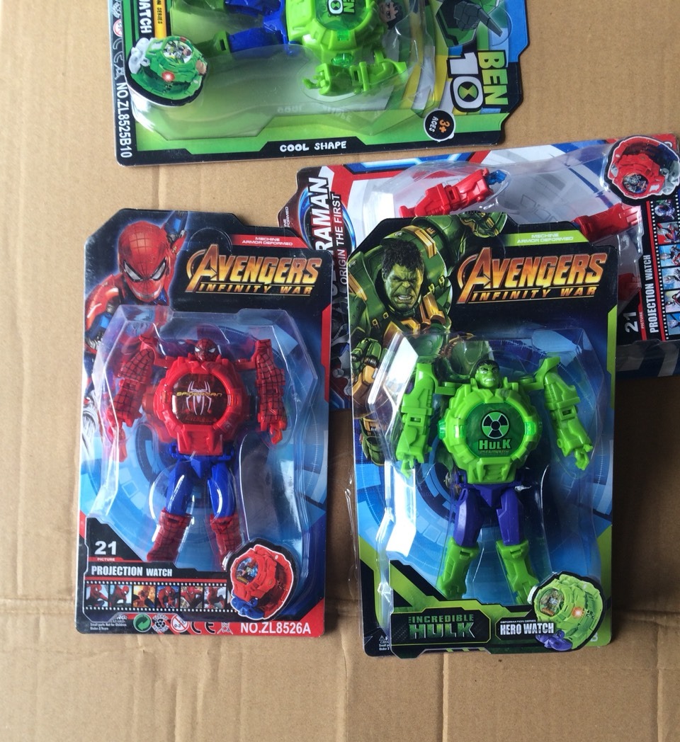 Đồ Chơi đồng hồ Robot biến hình đeo tay Siêu anh hùng Avenger INFINITY WAR