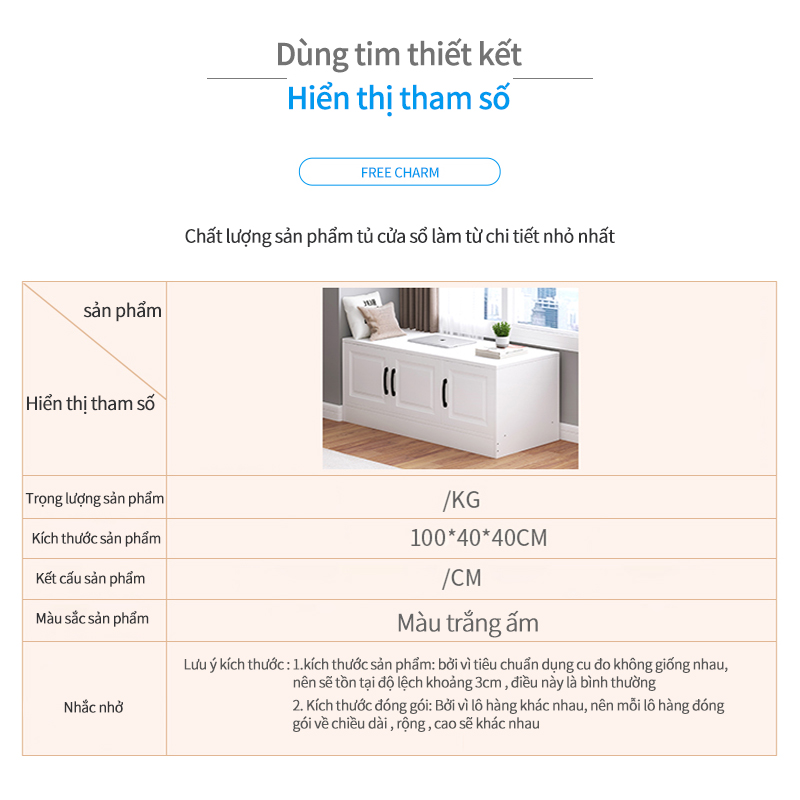 Tủ Để Đồ Thông Minh Tận Dụng Không Gian Cạnh Cửa Sổ