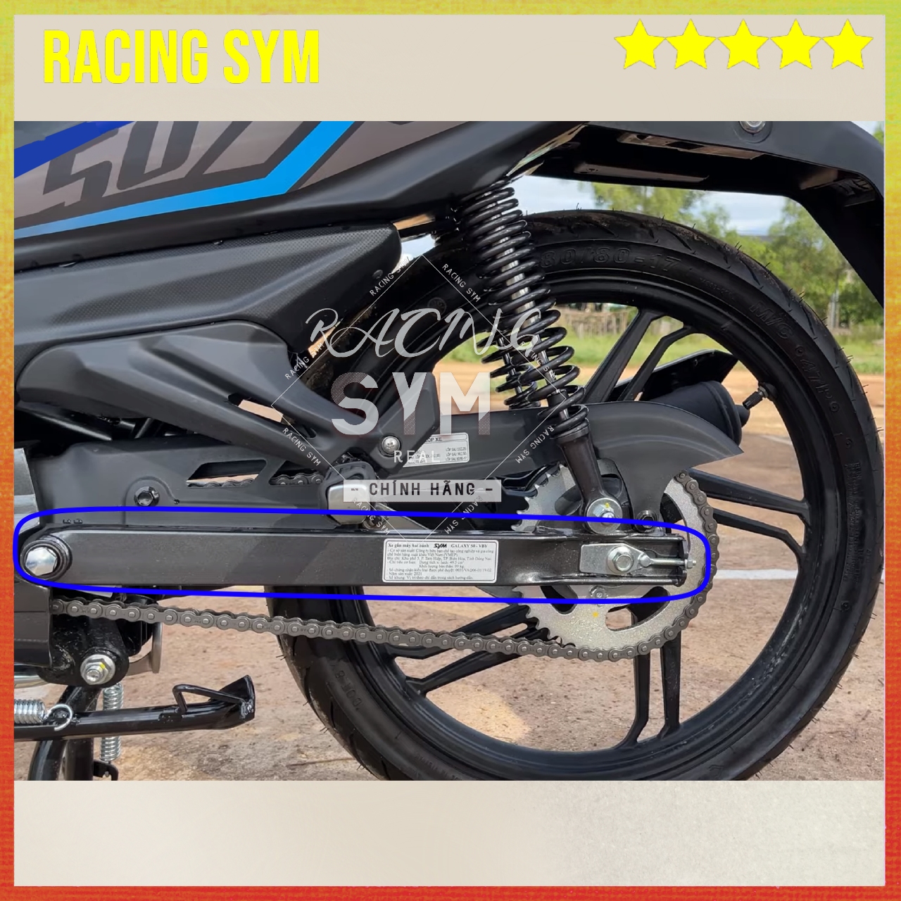 Gắp Sau Xe Galaxy 50cc Chính Hãng SYM