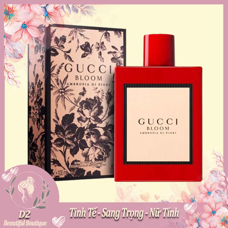 Nước hoa nữ gucci bloom đỏ edp 100ml - hương thơm quyến rũ