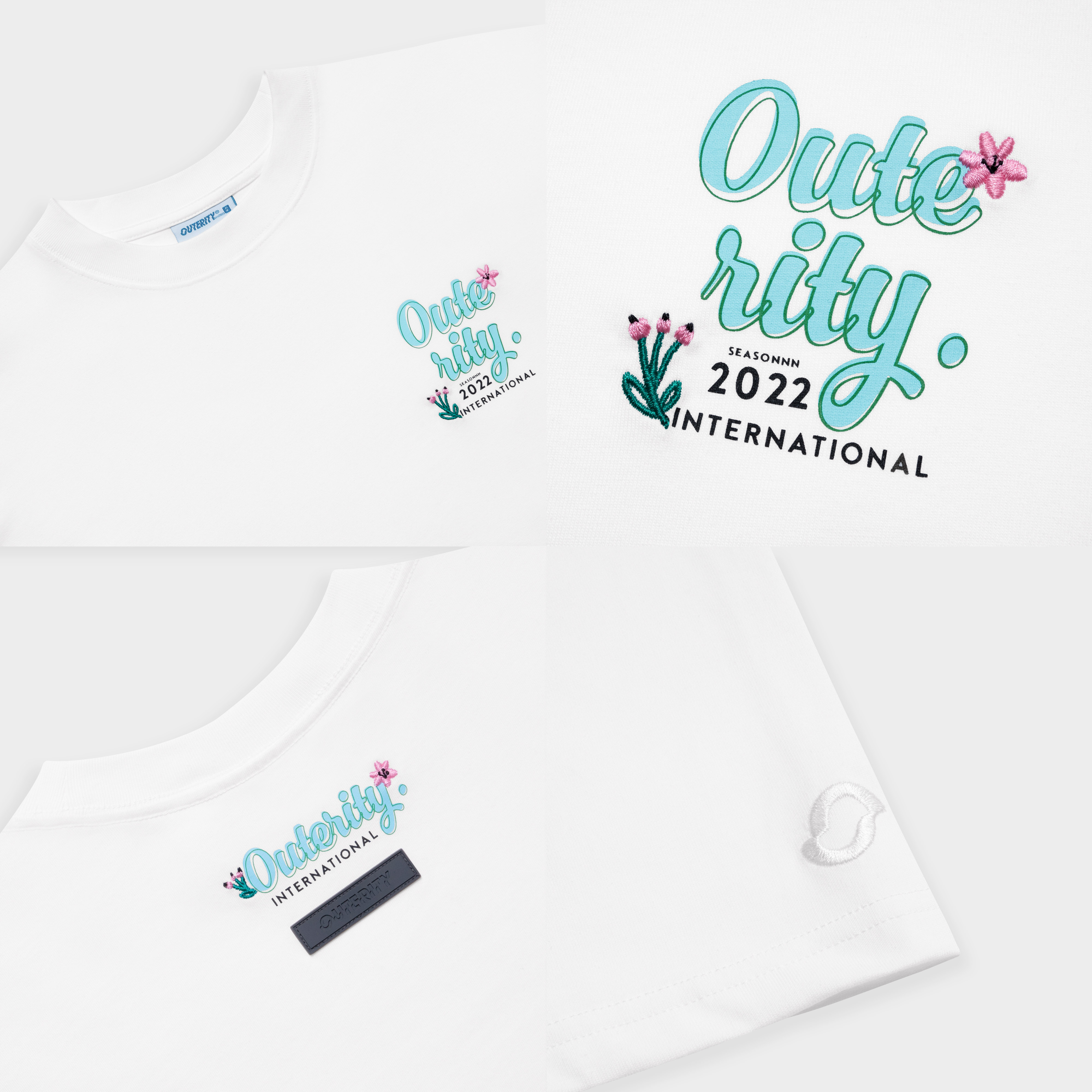 Áo Thun Outerity Florist / Màu Trắng - ORT.B 161
