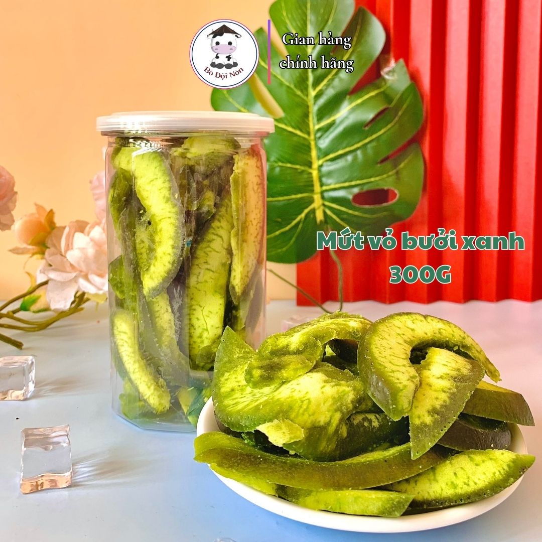 Mứt Vỏ Bưởi Xanh 300Gr BÒ ĐỘI NÓN