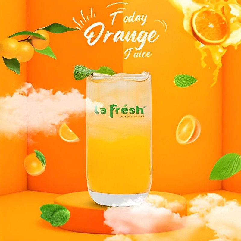 Nước cốt Cam cô đặc LAFRESH Chai 650ml