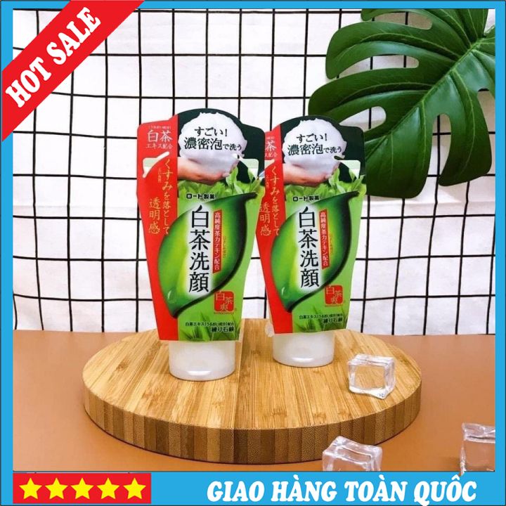 🌸🌸freeship🌸🌸sữa rửa mặt trà xanh rohto shirochasou nhật bản 120g