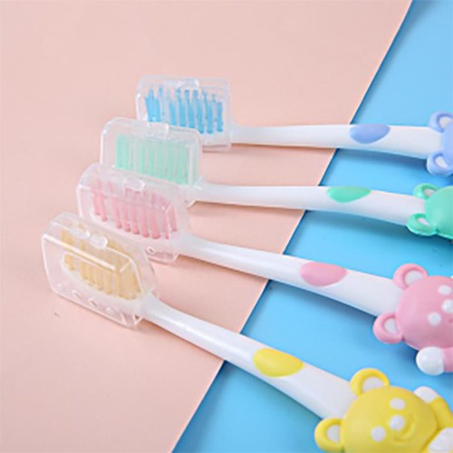 [Set 4] Bàn Chải Đánh Răng Trẻ Em Hình Thú Siêu Mềm Mịn