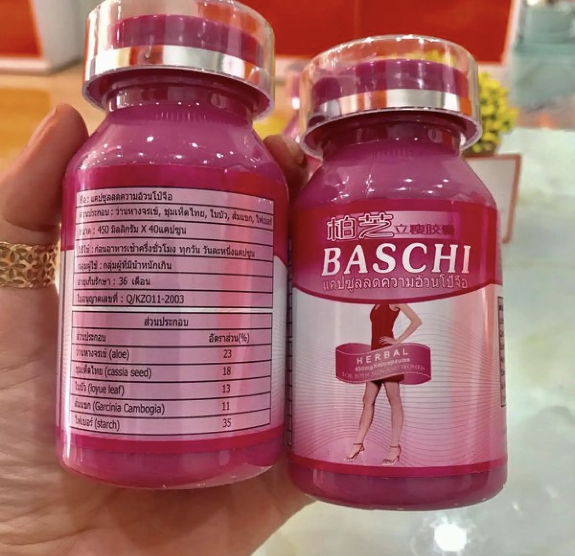 Giảm Cân Baschi Hồng 40 viên thái lan