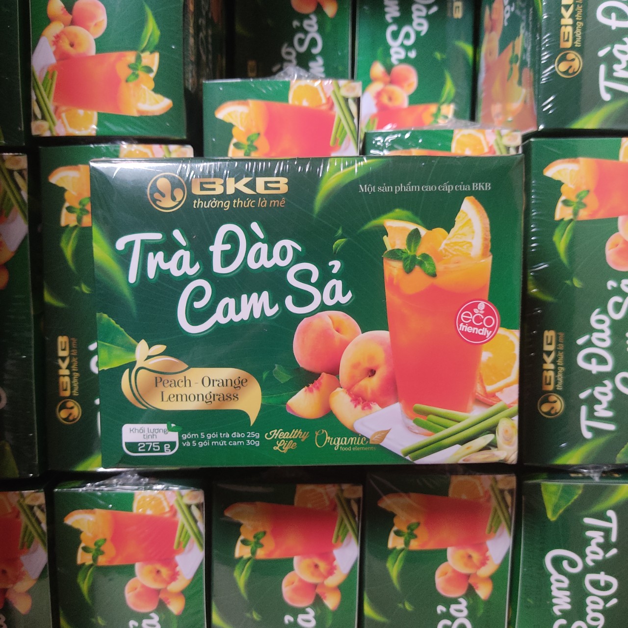 Trà Đào Cam Sả Tiện Dụng BKB 275g - Giải Pháp Pha Chế Đơn Giản và Thơm Ngon