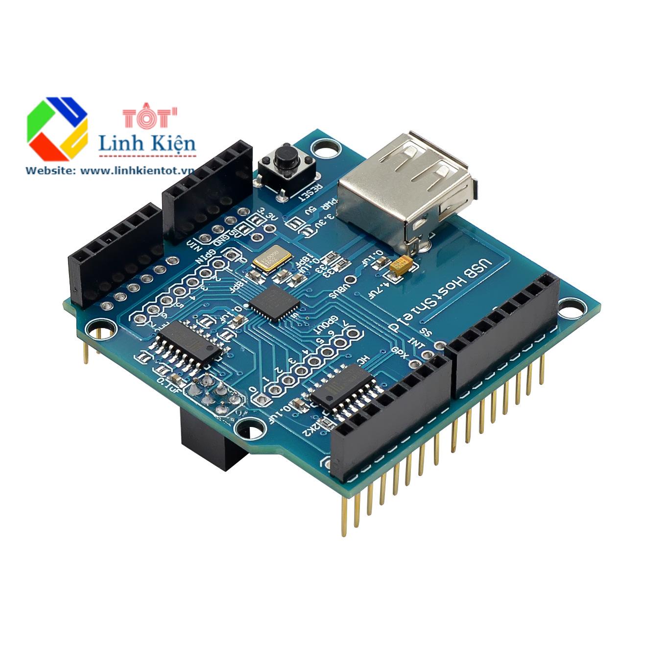 Bảng Mạch Phát Triển USB Host Shield Google Android ADK Tương thích Arduino Uno Mega
