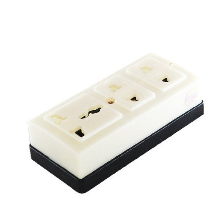 Multi-Purpose 3-Way Socket with Black Base!