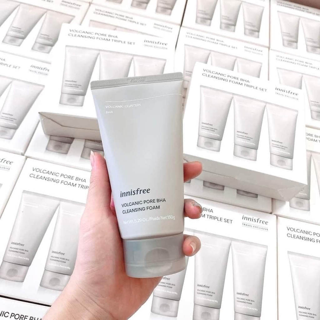 [MẪU MỚI] Sữa Rửa Mặt Innisfree Trà Xanh - Tro Núi Lửa 150ml