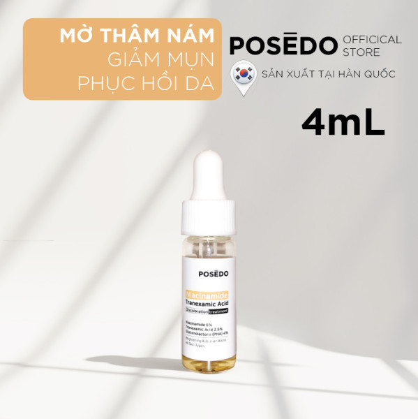 (Mini size) Serum mờ thâm nám, giảm mụn, phục hồi, chống lão hóa Posedo Niacinamide 4mL cao cấp chính hãng