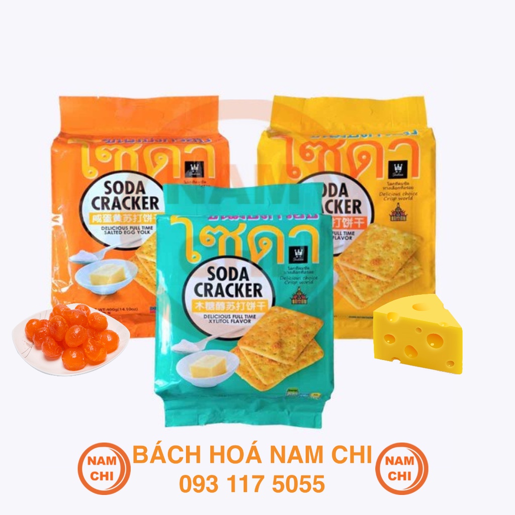 [GÓI 400G] Bánh Quy SODA CRACKER 400g - Thái Lan
