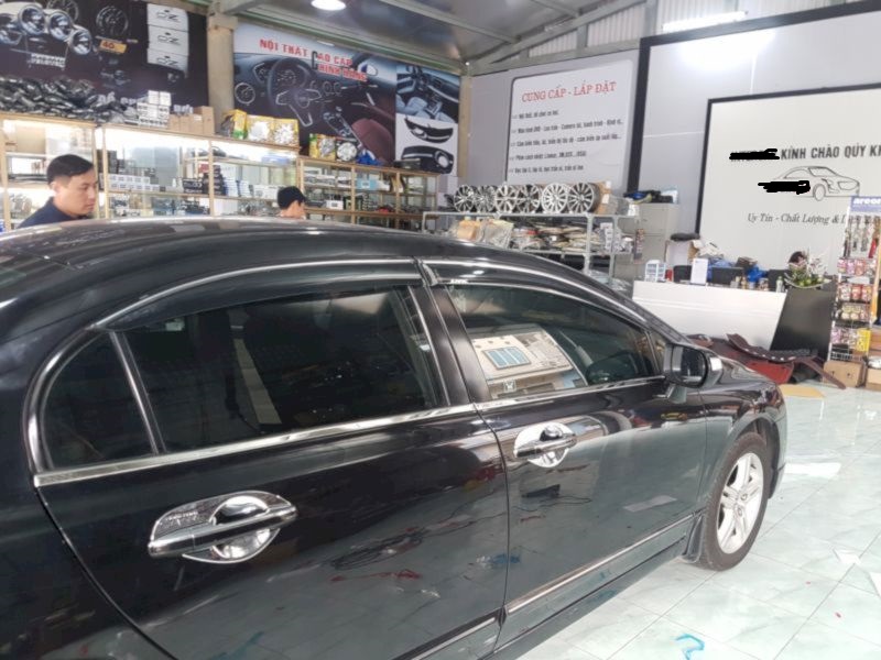 NẸP VIỀN CHÂN KÍNH CIVIC 2008-2013 INOX