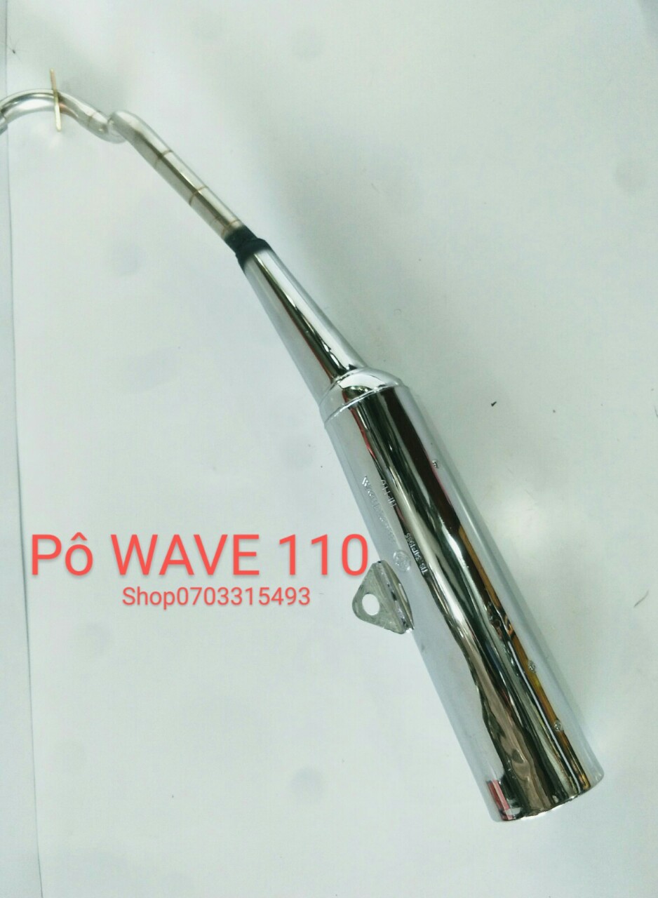 [HCM]Pô hơi WAVE 110 móc nỉ nổ ấm cổ inox