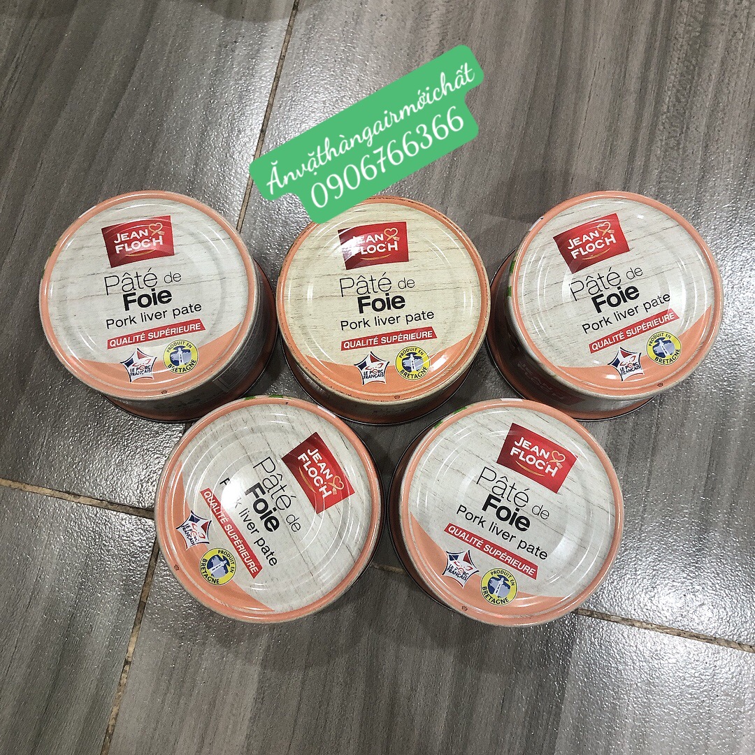 Pate gan jean floch pháp hộp lớn 130 gram - 4 vị