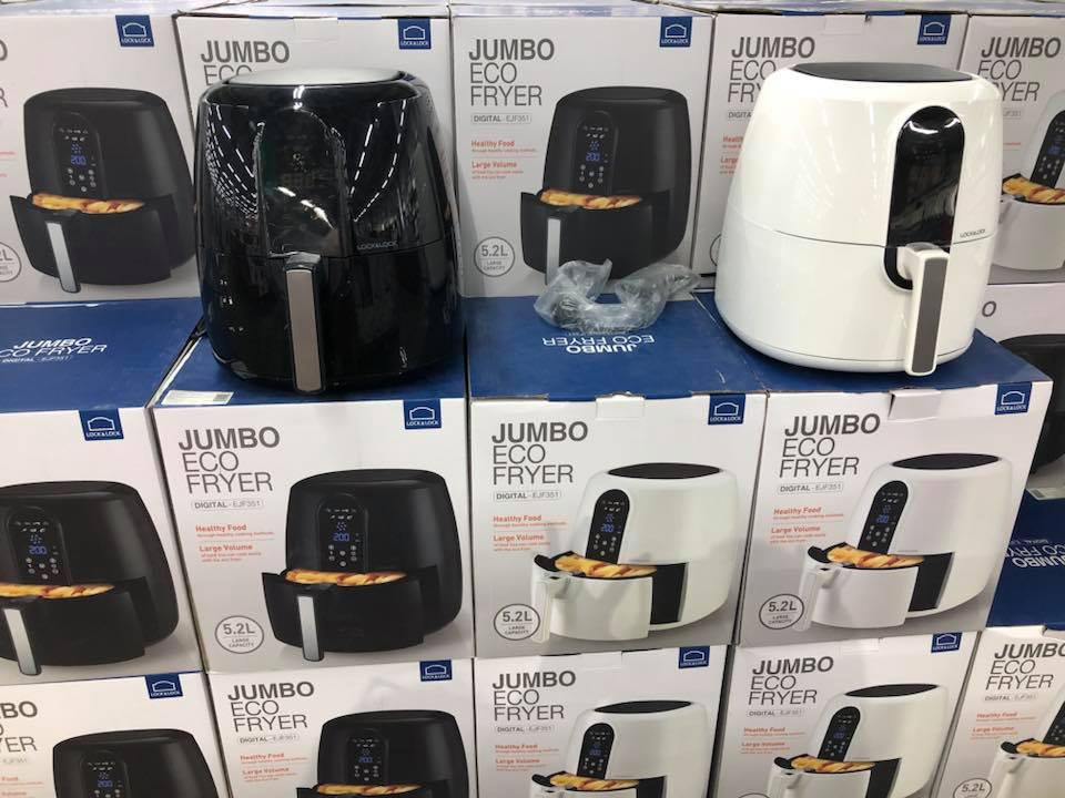 NỒI CHIÊN KHÔNG DẦU LOCKnLOCK JUMBO EJF151 5.2L