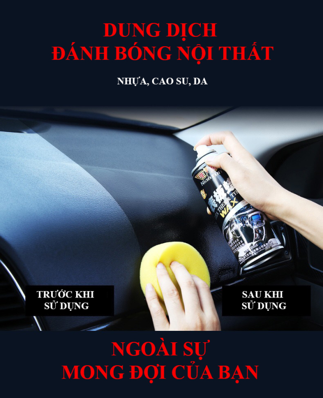 CHAI XỊT BẢO DƯỠNG CHĂM SÓC PHỤC HỒI NHỰA NHÁM GHẾ DA NIAN RUN