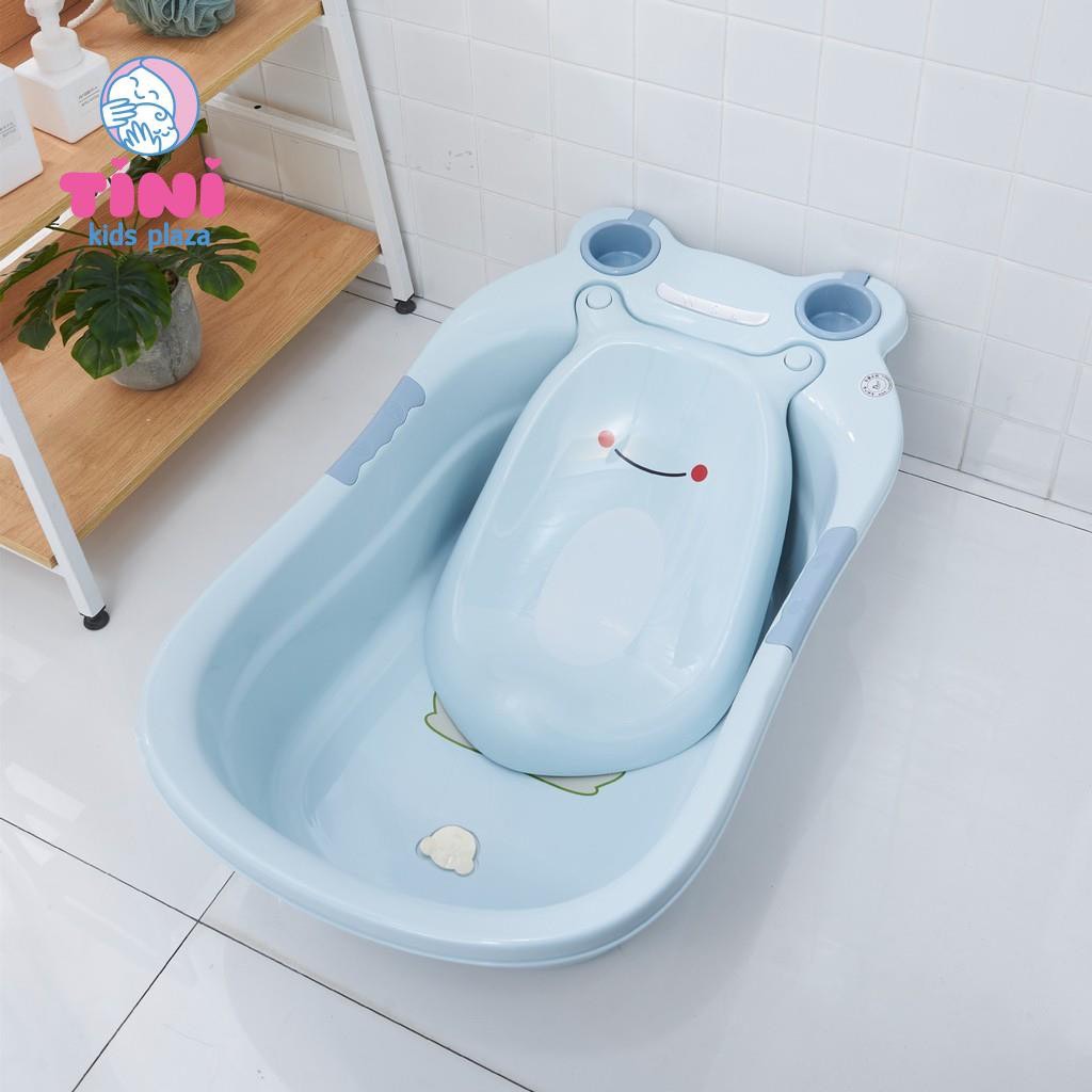 Thau tắm, chậu tắm cao cấp hình Ếch Hokori cho bé yêu