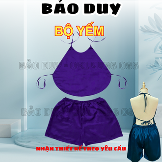 Bộ Yếm Spa | Bộ Đồ Đùi Lụa Mát Massage, TắM TrắNg Thư GiãN Spa