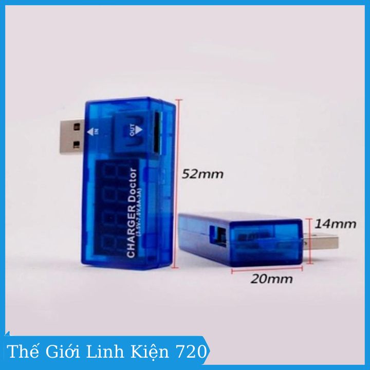 Test điện thoại, sạc dự phòng - usb đo dòng đo áp V1