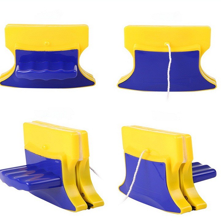 Miếng lau kính 2 mặt nam châm , Dụng cụ vệ sinh cửa kính tiện dụng