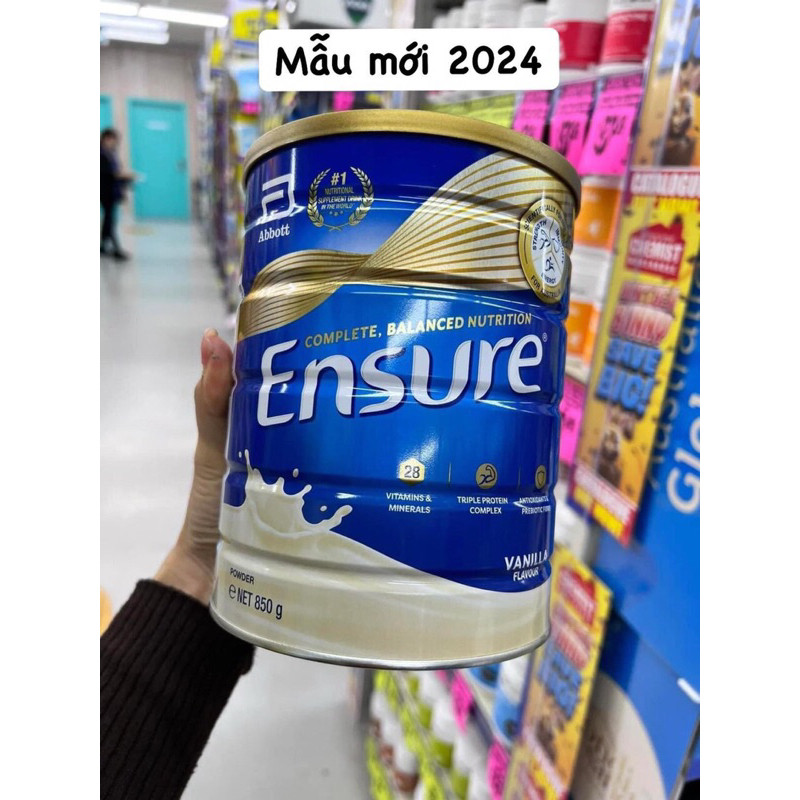 sữa ensure úc lon 850g