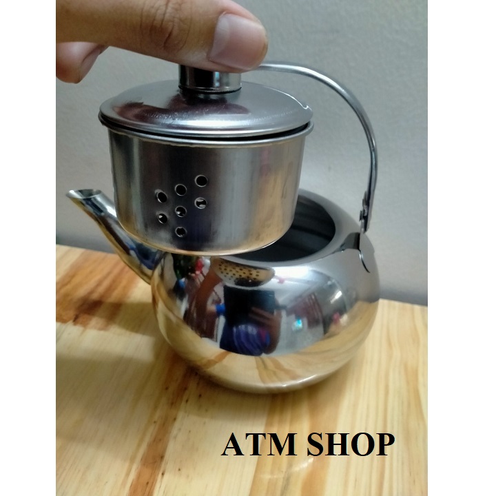 ẤM PHA TRÀ INOX CÓ LÕI LỌC - ẤM PHA TRÀ ĐẸP