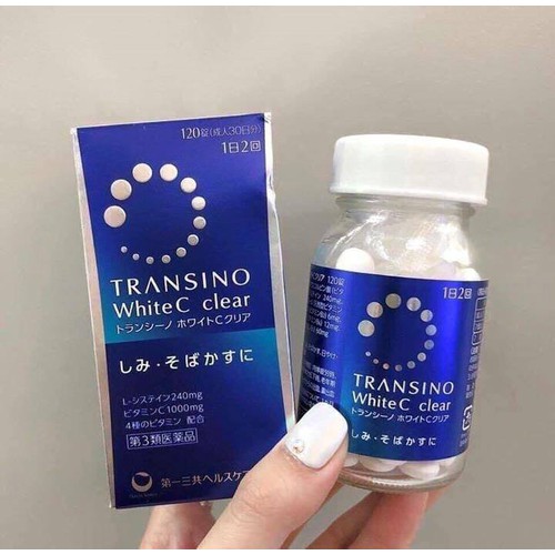 [Viên uống] TRẮNG DA, TRỊ NÁM, TÀN NHANG Transino White C Clear