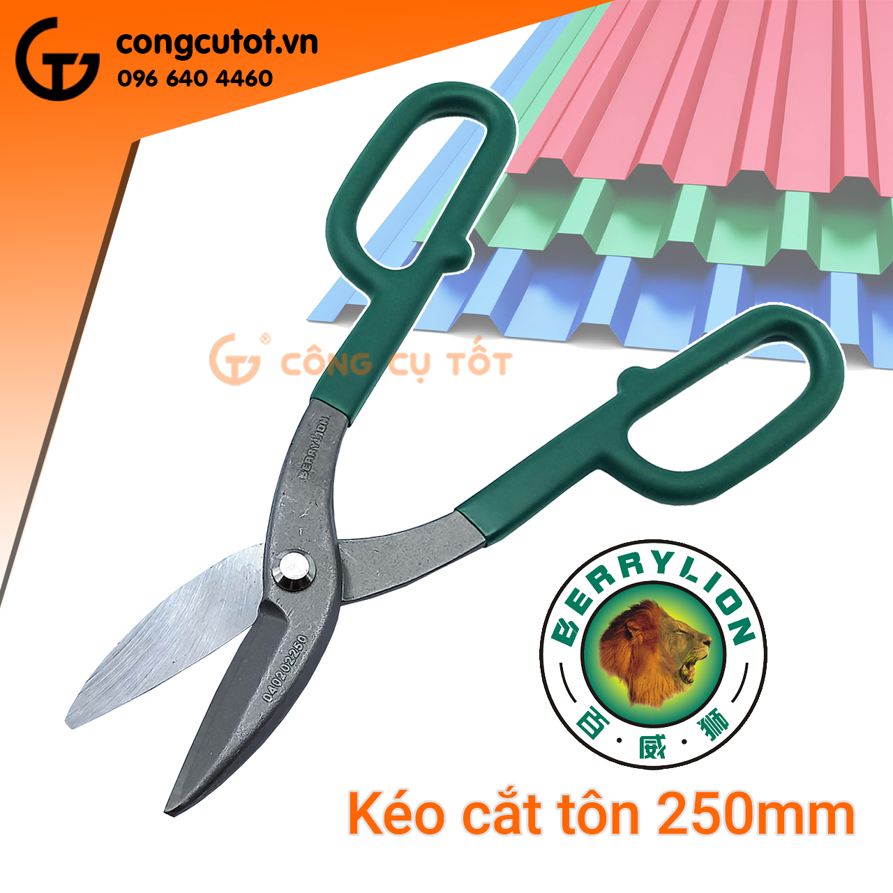 Kéo cắt tôn sư tử Berrylion 250mm