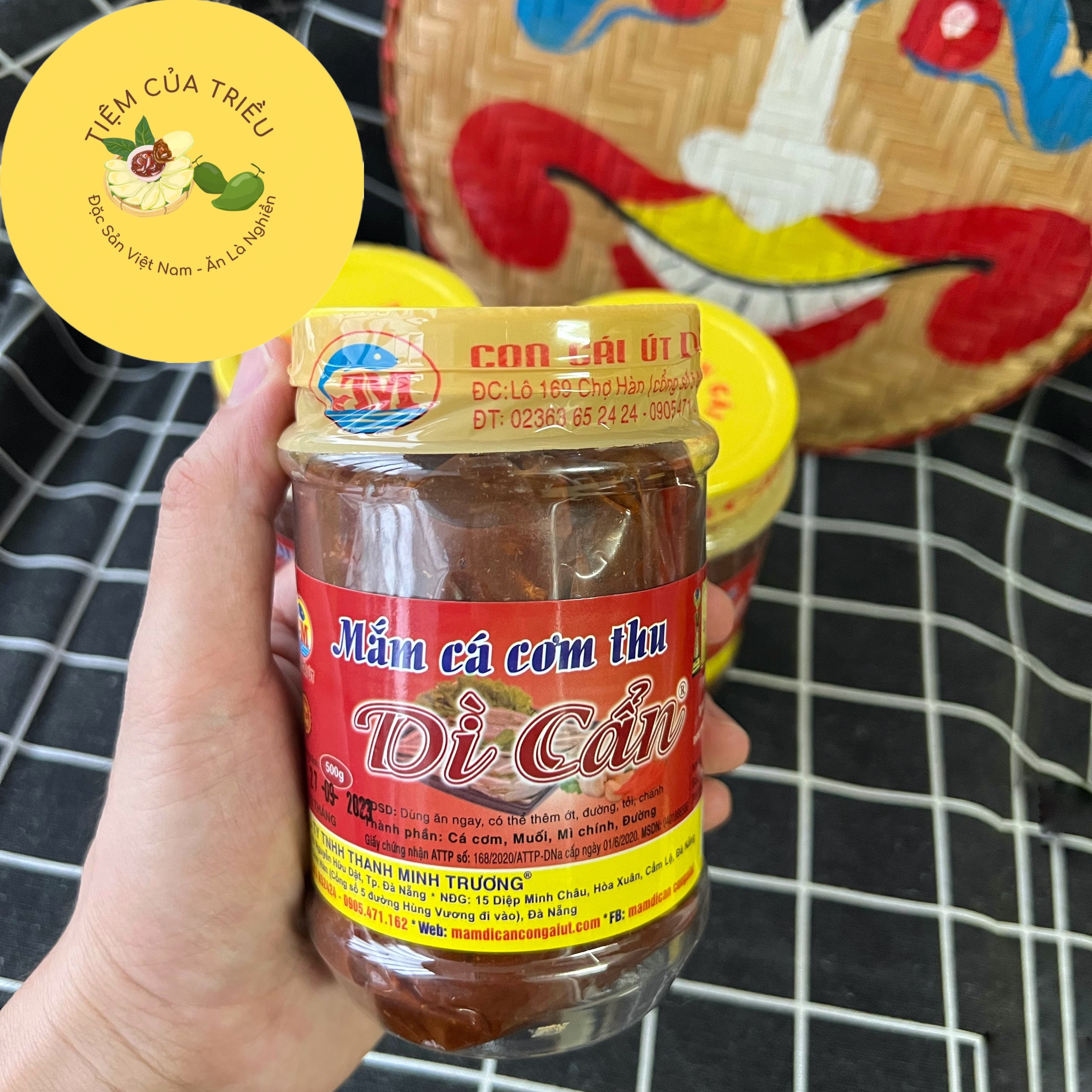 Mắm Cá Cơm Thu/Cá Cơm Dì Cẩn Đà Nẵng 500g (1 hũ)