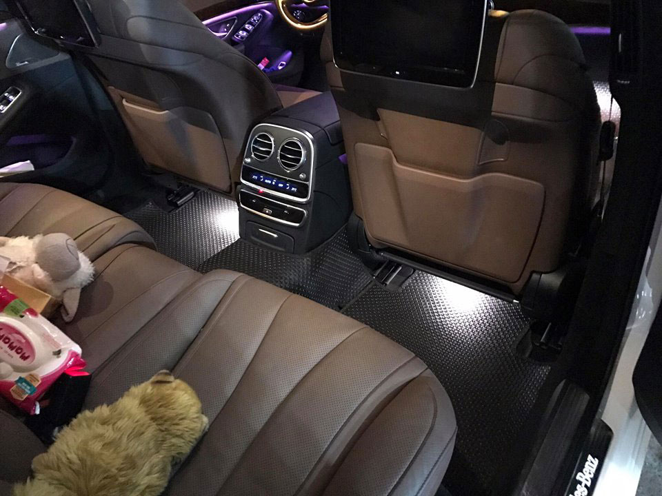 Thảm lót sàn ô tô KATA master xe Mercedes S-Class W222 (2014-2022) - hàng chính hãng không mùi, khít sàn, dễ vệ sinh