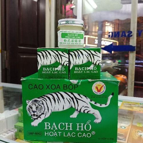 Hộp 12 lọ bạch hổ hoạt lạc cao lọ 20g