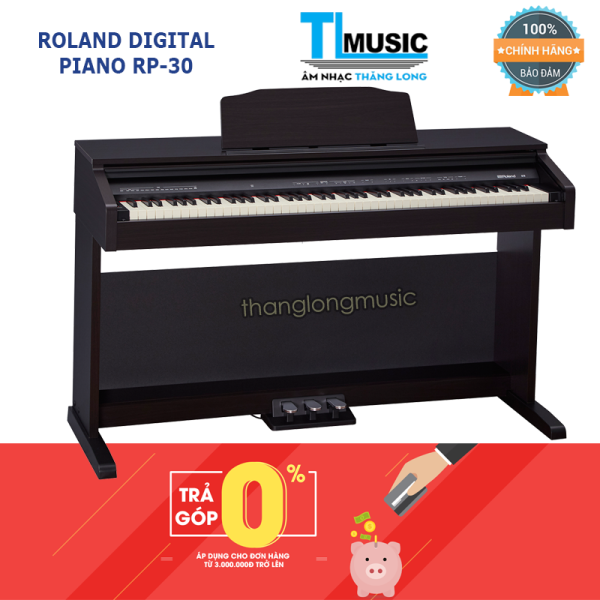 Đàn Piano điện 88 phím Roland RP30 – Digital Piano Roland RP-30 – Kết nối Bluetooth – Thiết kế sang trọng