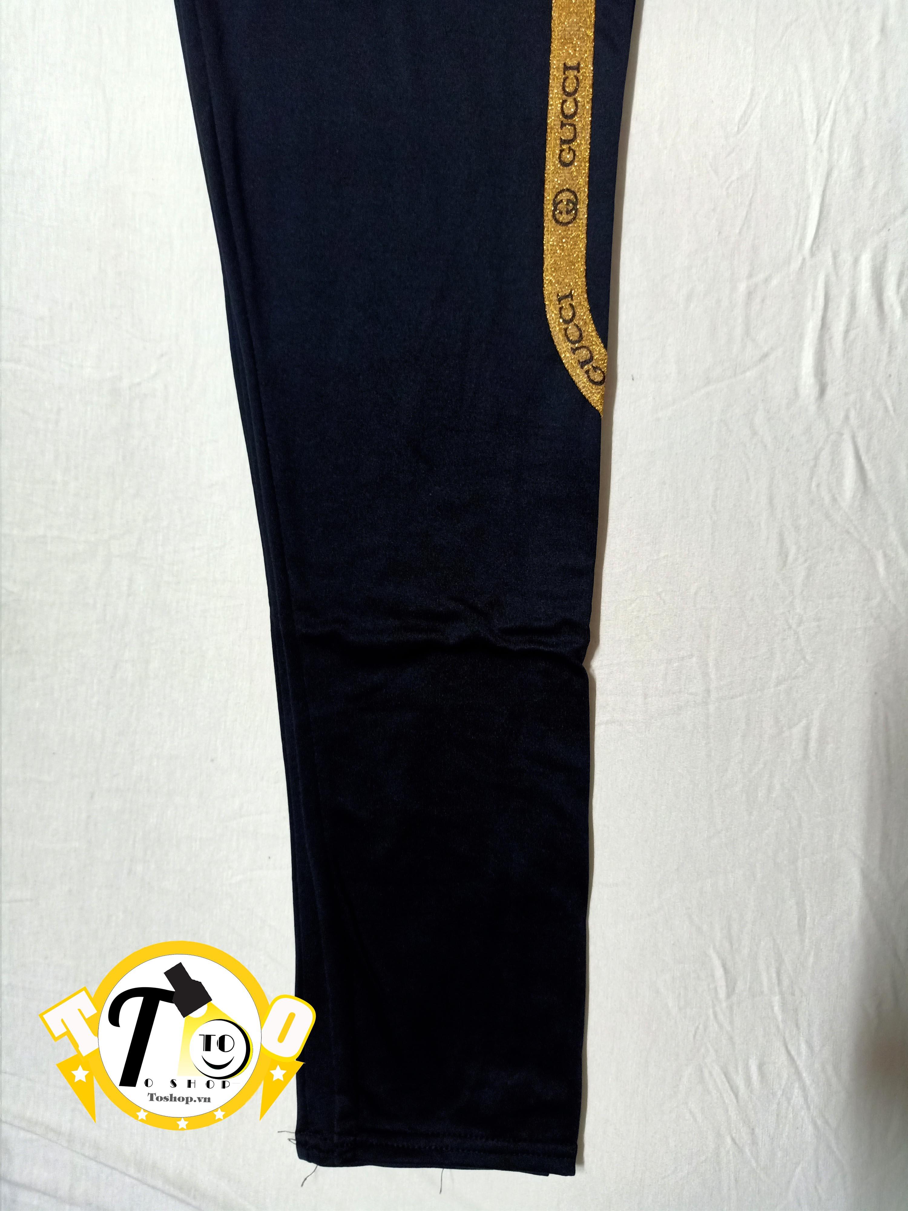 [HCM]Quần Thun Nữ ôm body - legging nữ (GC Vàng ánh đen Chất vải thun co giãn tốt ) GC1